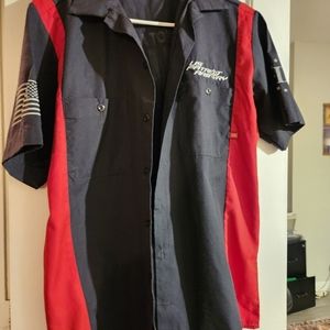 Dickies work shirt with shop logo szM